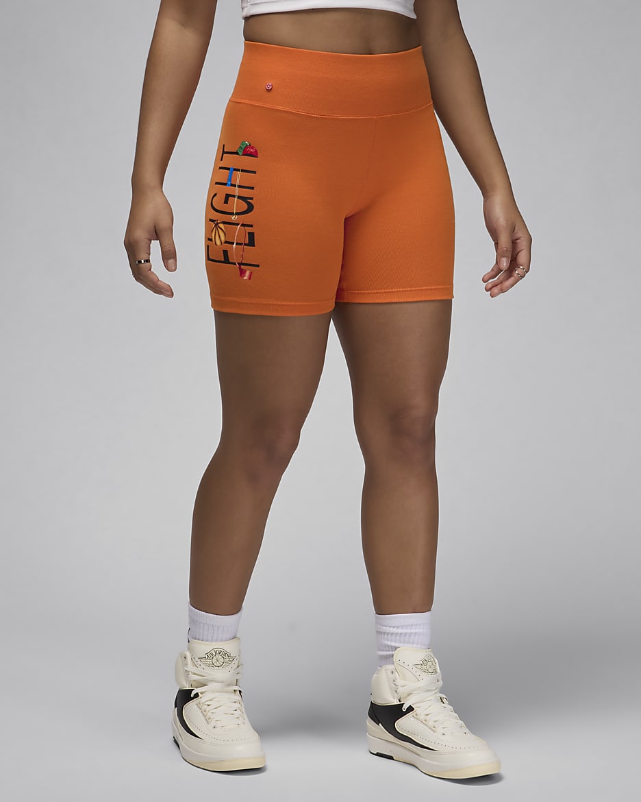 Short nike orange femme shop